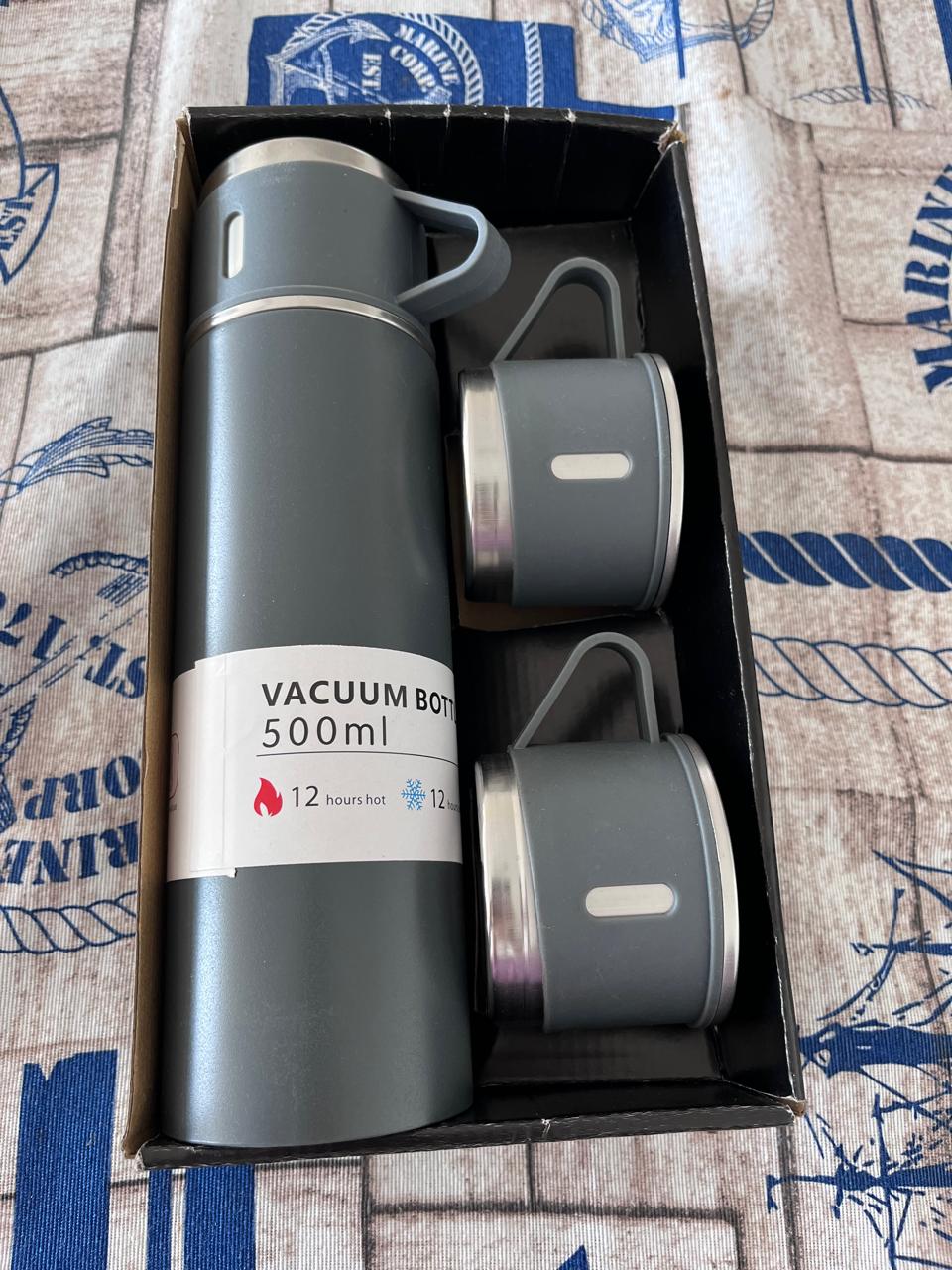 Termo  Acero Inoxidable  500 ml + 3 Tazas
